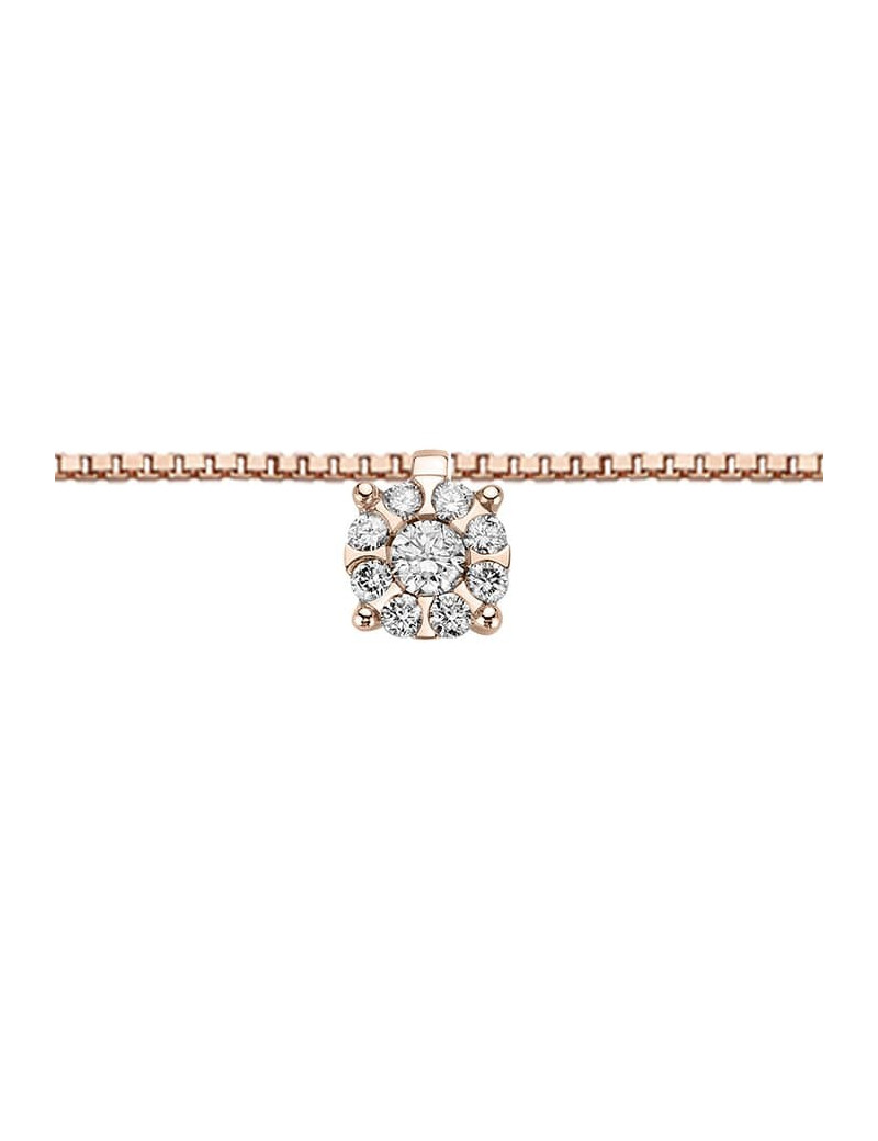 Collana DonnaOro oro rosa diamanti DHPF9571.005