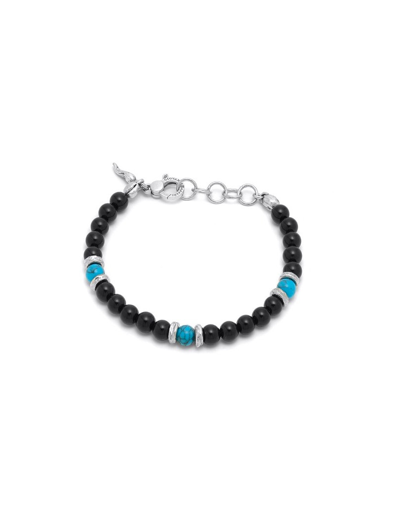 Bracciale Raspini Tango nero blu da uomo 11651