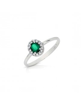 Anello DonnaOro smeraldo e diamanti DHAE7879.006