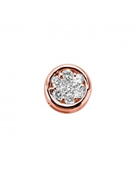 Astri Elements oro rosa tondo e diamanti DCHF8525.003